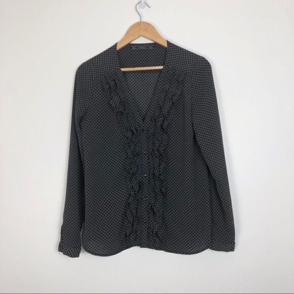 🏝Zara Trafaluc | Button Down Blouse - Picture 1 of 3